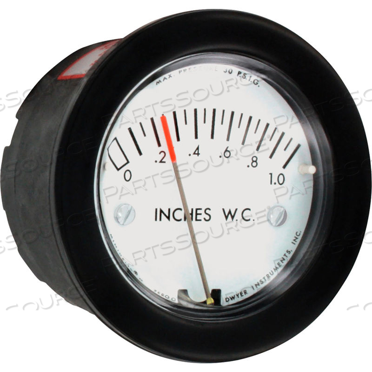 OPTIONAL MINIHELIC GAUGE FOR HOSPI-GARD ISOCLEAN UNITS 