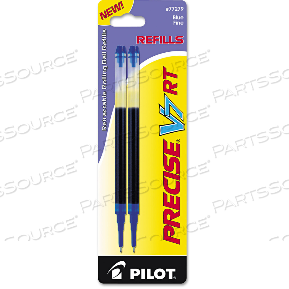 REFILL FOR PILOT PRECISE V7 RT ROLLING BALL, FINE CONICAL TIP, BLUE INK by Pilot