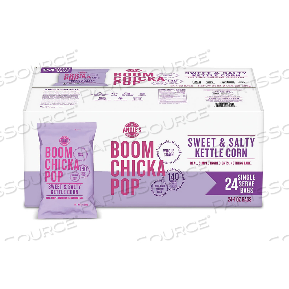 POPCORN, SWEET AND SALTY, 1 OZ BAG by Angies Boomchickapop POPCORN, SWEET AND SALTY, 1 OZ BAG by Angies Boomchickapop