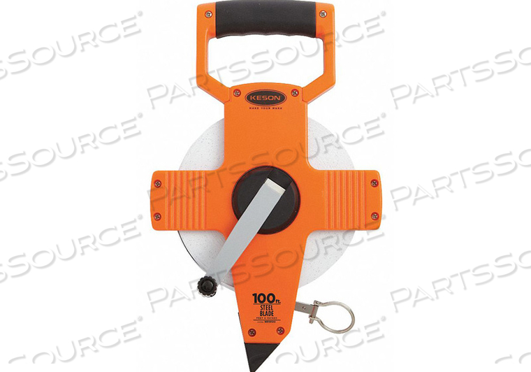 LONG TAPE MEASURE 3/8 IN X 100 FT GRAY by Keson LONG TAPE MEASURE 3/8 IN X 100 FT GRAY by Keson