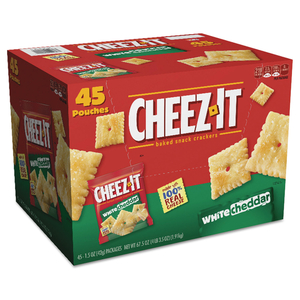 CHEEZ-IT CRACKERS, 1.5 OZ BAG, WHITE CHEDDAR, 45/CARTON by Sunshine