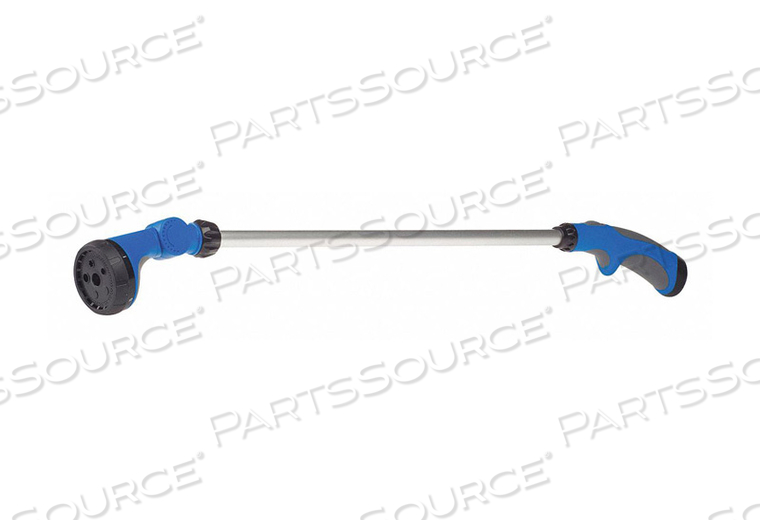 ADJUSTABLE TURRET WAND, WATERING WAND, 28 IN OVERALL LG, BLACK/BLUE/SILVER by Swann