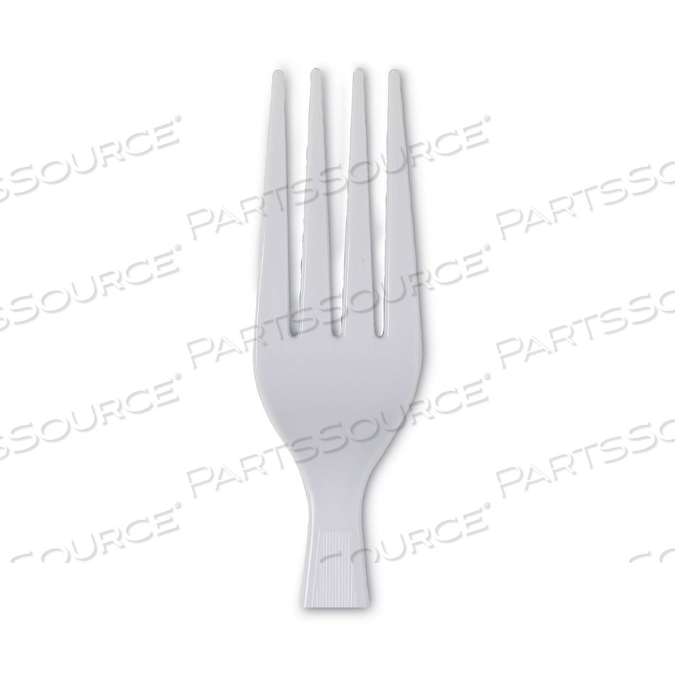 PLASTIC CUTLERY, HEAVYWEIGHT FORKS, WHITE by Dixie