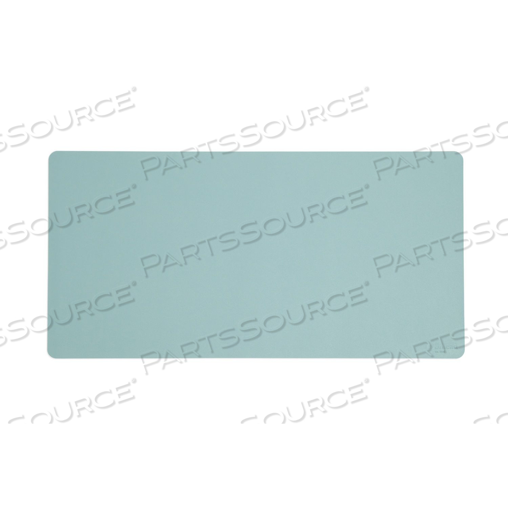 VEGAN LEATHER DESK PADS, 31.5" X 15.7", LIGHT BLUE by Smead