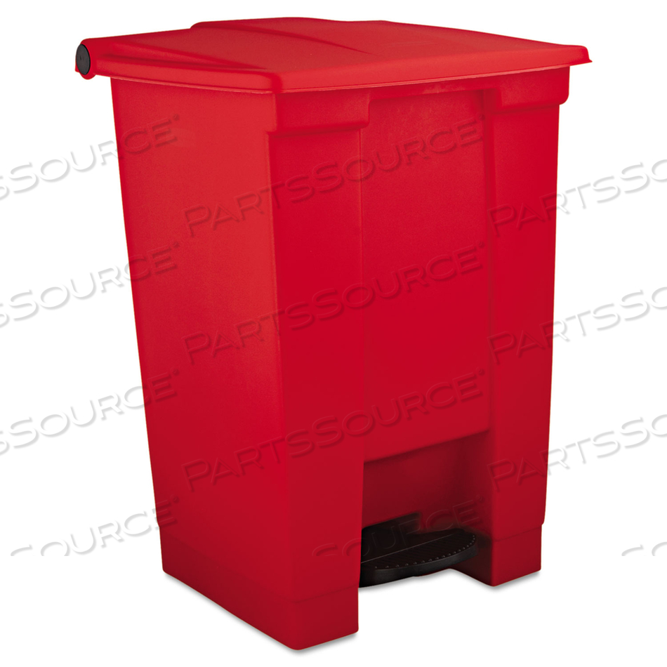 INDOOR UTILITY STEP-ON WASTE CONTAINER, 12 GAL, PLASTIC, RED by Rubbermaid Medical Division INDOOR UTILITY STEP-ON WASTE CONTAINER, 12 GAL, PLASTIC, RED by Rubbermaid Medical Division