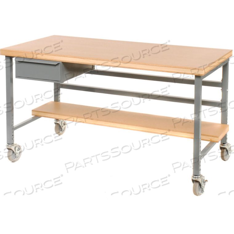 DRAWER FOR BUILT-RITE WORKBENCHES -15"W X 20"D X 6"H GRAY 