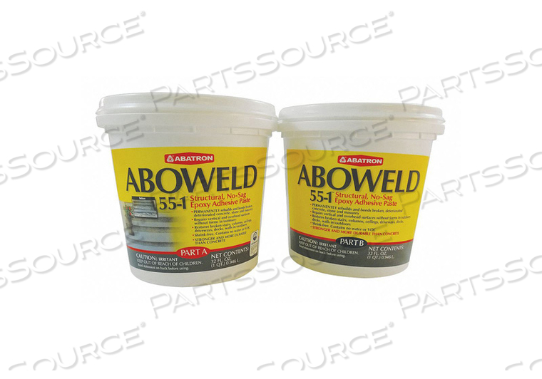 EPOXY PASTE GRAY 2 QT. TUB by Abatron