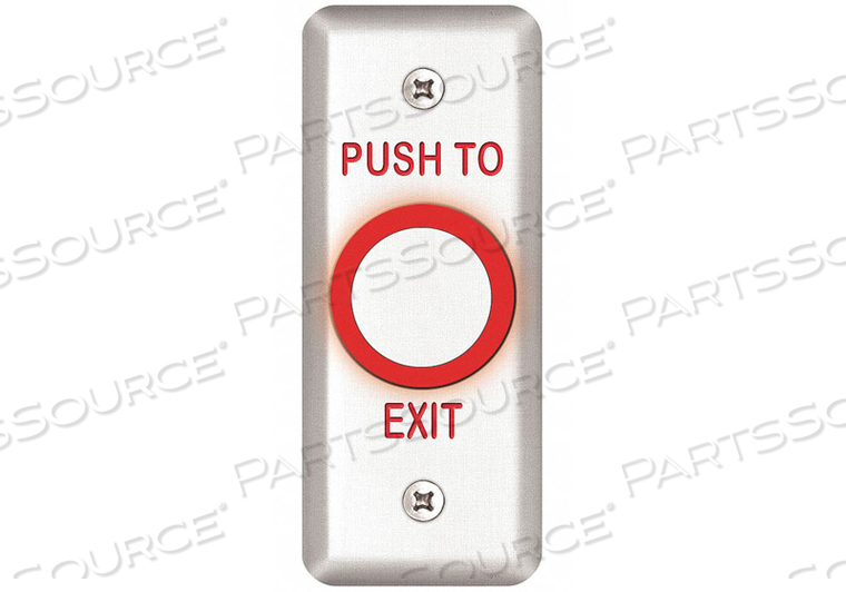 EXIT PUSH BUTTON 1-3/4 IN W by SDC EXIT PUSH BUTTON 1-3/4 IN W by SDC