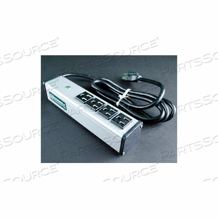 UL101BC MULTI-OUTLET POWER UNIT, 125V, 15A, 9-1/4"L, 4 OUTLETS, 6' CORD by Wiremold UL101BC MULTI-OUTLET POWER UNIT, 125V, 15A, 9-1/4"L, 4 OUTLETS, 6' CORD by Wiremold