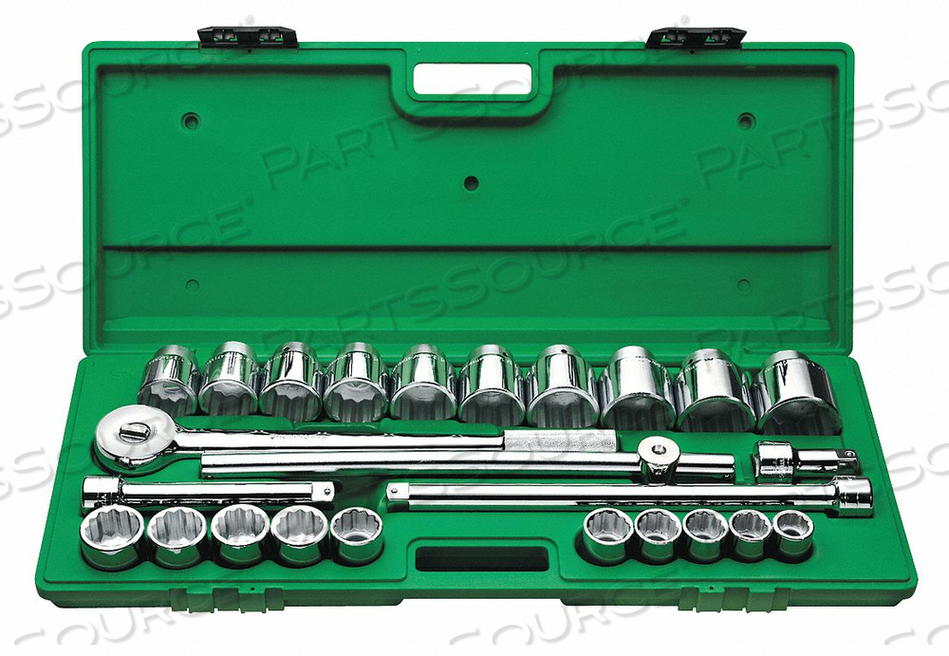 SOCKET WRENCH SET SAE 3/4 IN DR 25 PC 