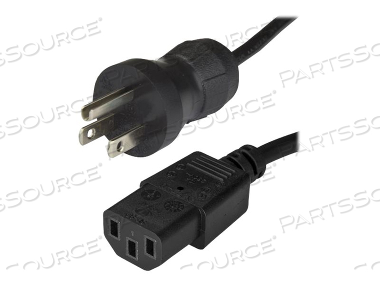 15FT (4.5M) 18AWG HOSPITAL GRADE POWER CORD W/ NEMA 5-15P AND IEC C13 CONNECTORS by StarTech.com Ltd.