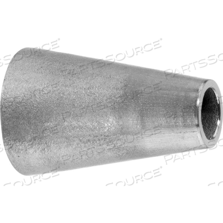 304 SS UNPOLISHED STRAIGHT REDUCER, TUBE-TO TUBE FOR BUTT WELD FITTINGS - FOR 3" X 2" TUBE OD 