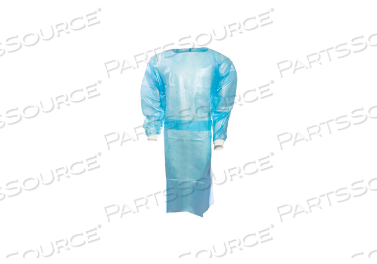 OVER-THE-HEAD CHEMOTHERAPY PROCEDURE GOWN LARGE BLUE NONSTERILE ASTM D6978 DISPOSABLE (10 PER BAG) by McKesson OVER-THE-HEAD CHEMOTHERAPY PROCEDURE GOWN LARGE BLUE NONSTERILE ASTM D6978 DISPOSABLE (10 PER BAG) by McKesson