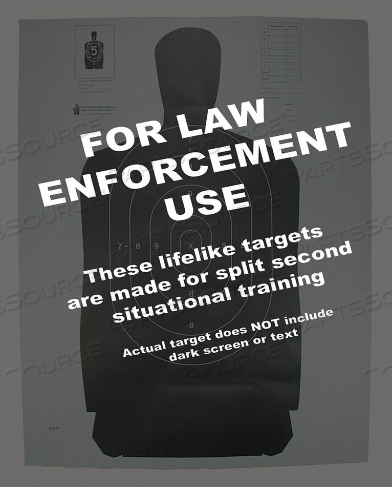 SILHOUETTE TARGET PK100 by LE Targets