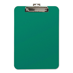 UNBREAKABLE RECYCLED CLIPBOARD, 0.25" CLIP CAPACITY, HOLDS 8.5 X 11 SHEETS, GREEN by Mobile OPS