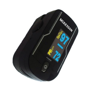 PULSE OXIMETER, FINGERTIP, 32MM WIDTH, 34MM HEIGHT, 56MM LENGTH, WITHOUT CONNECTIVITY CONNECTIVITY, BATTERY OPERATED POWER SOURCE, ADULT AGE by McKesson