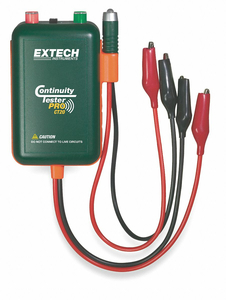 CONTINUITY TESTER 9V 9 IN TEST LEADS by Extech Instruments