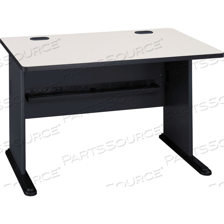 48" DESK - GRAY - SERIES A by Bush Industries 48" DESK - GRAY - SERIES A by Bush Industries