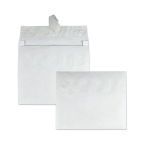 LIGHTWEIGHT 14 LB TYVEK OPEN END EXPANSION MAILERS, #15, SQUARE FLAP, REDI-STRIP ADHESIVE CLOSURE, 10 X 15, WHITE, 100/CARTON by Survivor