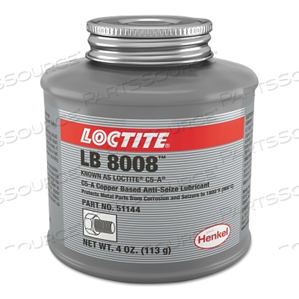 LB 8008 C5-A COPPER BASED ANTI-SEIZE LUBRICANT, 4 OZ CAN by Loctite Brand LB 8008 C5-A COPPER BASED ANTI-SEIZE LUBRICANT, 4 OZ CAN by Loctite Brand