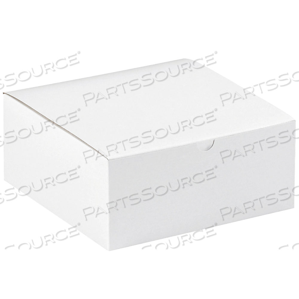 GIFT BOXES, 8" X 8" X 3 1/2", WHITE, 100/CASE by BOX Partners (Box Acquisitions, LLC)