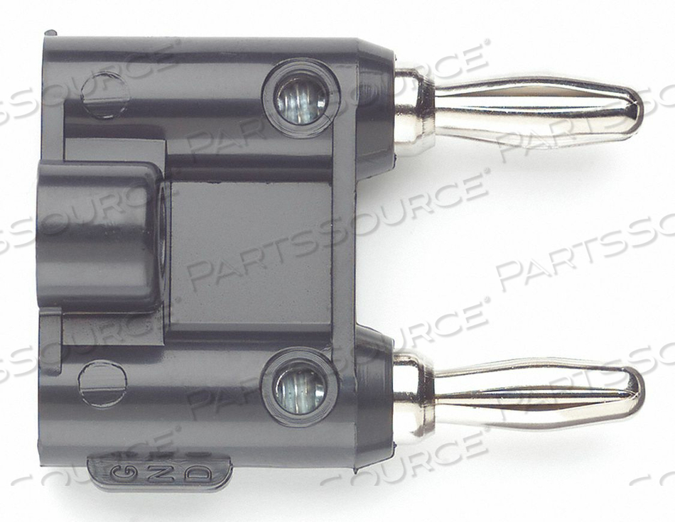 DOUBLE BANANA PLUG 5000VDC 15A BLACK by Pomona Electronics