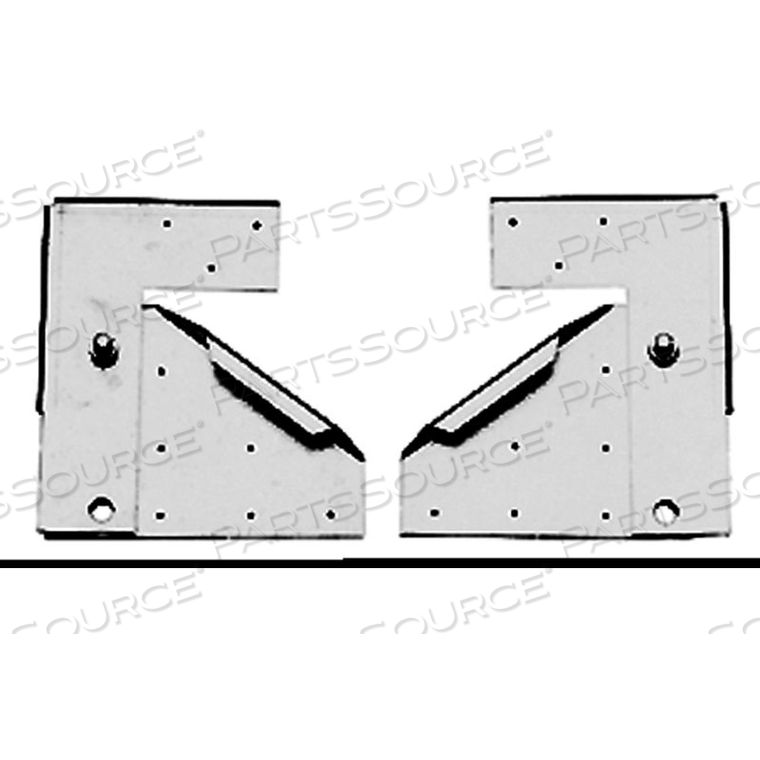 HINGE KIT, FOR 24"-36" FANS, GALVANIZED STEEL 