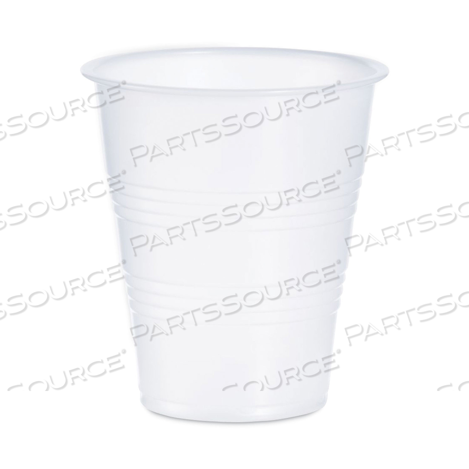 HIGH-IMPACT POLYSTYRENE COLD CUPS, 7 OZ, TRANSLUCENT, 100 CUPS/SLEEVE by Dart Container Corporation HIGH-IMPACT POLYSTYRENE COLD CUPS, 7 OZ, TRANSLUCENT, 100 CUPS/SLEEVE by Dart Container Corporation