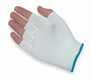 FINGERLESS GLOVE LINER WHITE NYLON PK12 by Protective Industrial Products