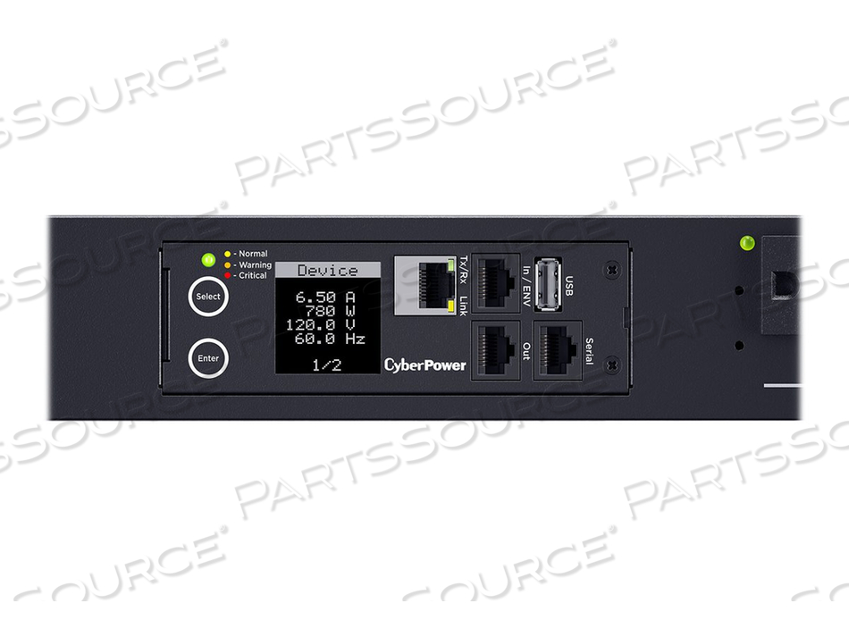 PDU41102, POWER DISTRIBUTION UNIT (RACK-MOUNTABLE), AC 100-120 V, 1-PHASE, ETHERNET, SERIAL, INPUT: NEMA L5-30P, OUTPUT CONNECTORS: 24 (24 X by CyberPower