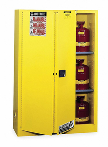 FLAMMABLE SAFETY CABINET 45 GAL. YELLOW by Justrite