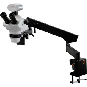 Z850 TRINOCULAR ZOOM STEREO MICROSCOPE WITH C-MOUNT ON FLEX-ARM STAND by Unitron