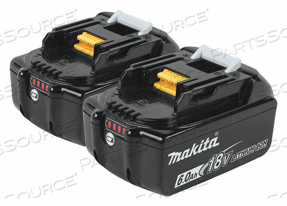 18V LI-ION LXT BATTERY 6AH EXTENDED CAPACITY 2PK by Makita