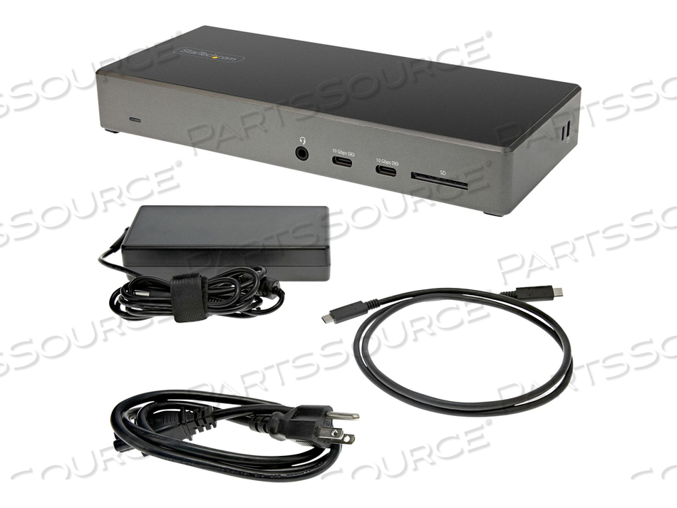 USB C DOCK, TRIPLE 4K MONITOR USB TYPE-C DOCKING STATION, 100W POWER DELIVERY, DP 1.4 ALT MODE & DSC, 2X DISPLAYPORT 1.4/HDMI 2.0, 6XUSB (2X by StarTech.com Ltd. USB C DOCK, TRIPLE 4K MONITOR USB TYPE-C DOCKING STATION, 100W POWER DELIVERY, DP 1.4 ALT MODE & DSC, 2X DISPLAYPORT 1.4/HDMI 2.0, 6XUSB (2X by StarTech.com Ltd.