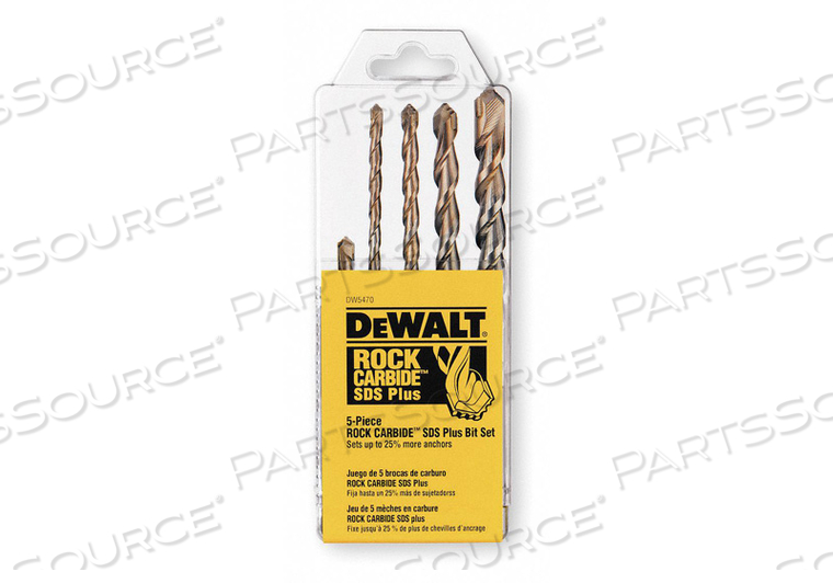 HAMMER DRILL BIT SET SDS 5 PCS. by DeWalt