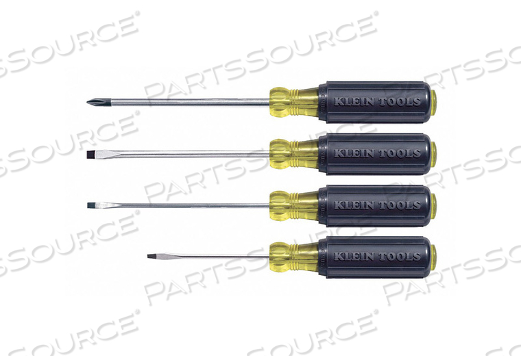 SCREWDRIVER SET SLOTTED/PHILLIPS 4 PC by Klein Tools