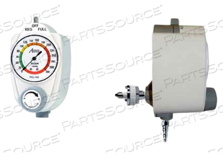 REGULATOR, 3 MODE CONITNUES VACUUM, TUBING NIPPLE X MALE PATIENT CONNECTION, WITH ANALOG GAUGE by Ohio Medical, LLC