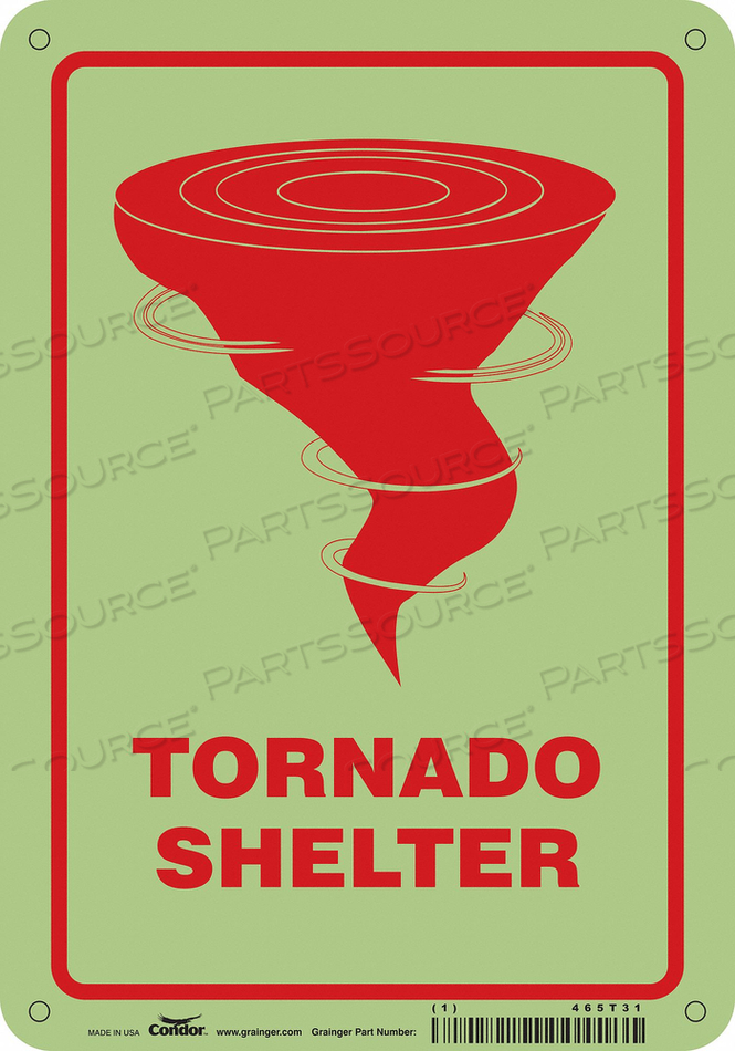 SAFETY SIGN 7 WX10 H 0.070 THICKNESS by Condor