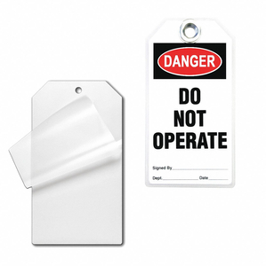 SAFETY TAG LAMINATING POUCHES PK10 by Idesco