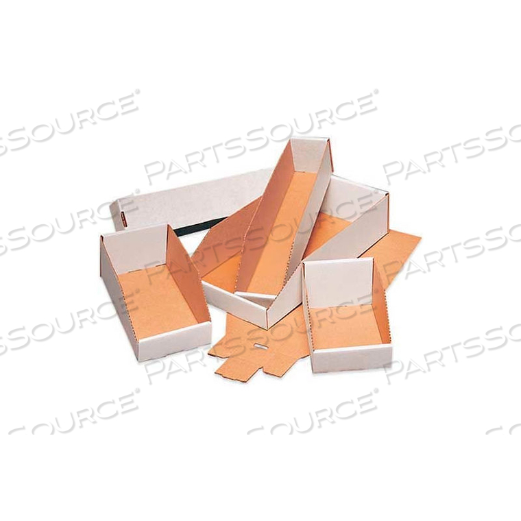 4" X 24" X 4-1/2" OPEN TOP WHITE CORRUGATED BOXES by The Packaging Wholesalers