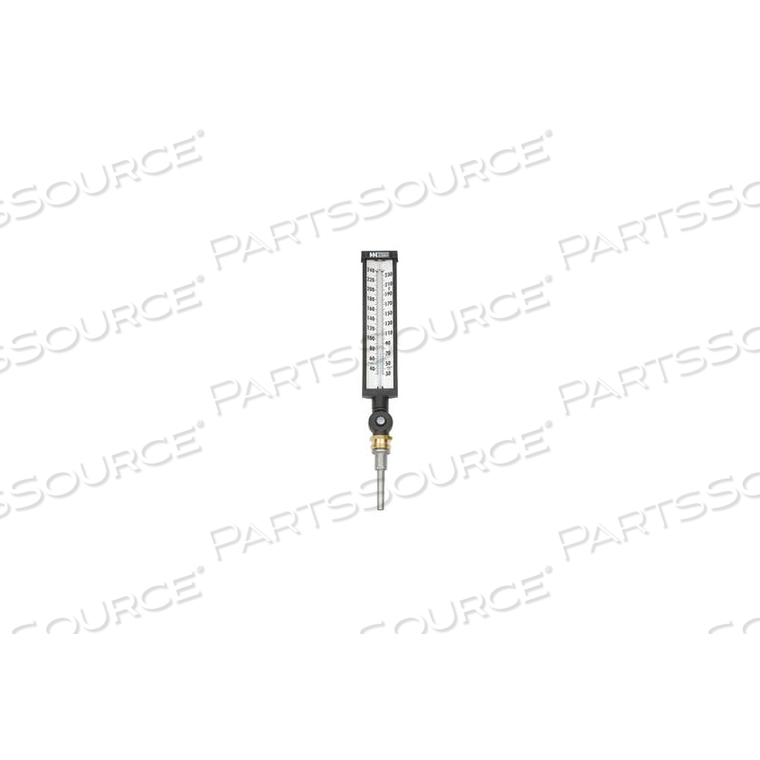 9" VARIANGLE THERMOMETER, 6" STEM, 30-240F by Weiss Instruments