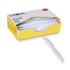 PLASTIC CUTLERY, HEAVYWEIGHT KNIVES, WHITE, 100/BOX by Dixie