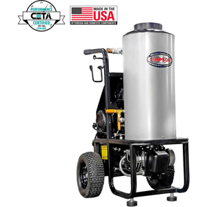 MINI BRUTE 1500PSI 1.8GPM TRIPLEX PLUNGER PUMP DIESEL HOT WATER PRESSURE WASHER ELECTRIC MOTOR by FNA Group Inc.