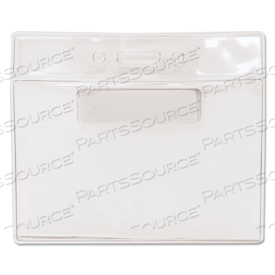 MAGNETIC-STYLE NAME BADGE KITS, HORIZONTAL, CLEAR 4.5" X 3.25" HOLDER, 4.13" X 3" INSERT by Advantus