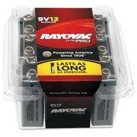 AL9V-12 RAY-O-VAC BATTERY,9 VOLT,ALKALINE by Rayovac