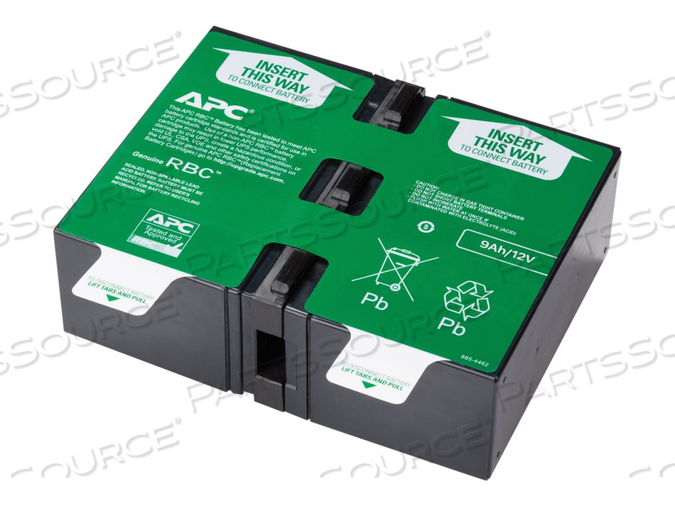 BATTERY CARTRIDGE, REPLACEMENT, 9.17IN WIDTH, 5.75IN HEIGHT, 10.75IN DEPTH, BLACK, #130 SIZE, LEAD-ACID CHEMISTRY by APC / American Power Conversion