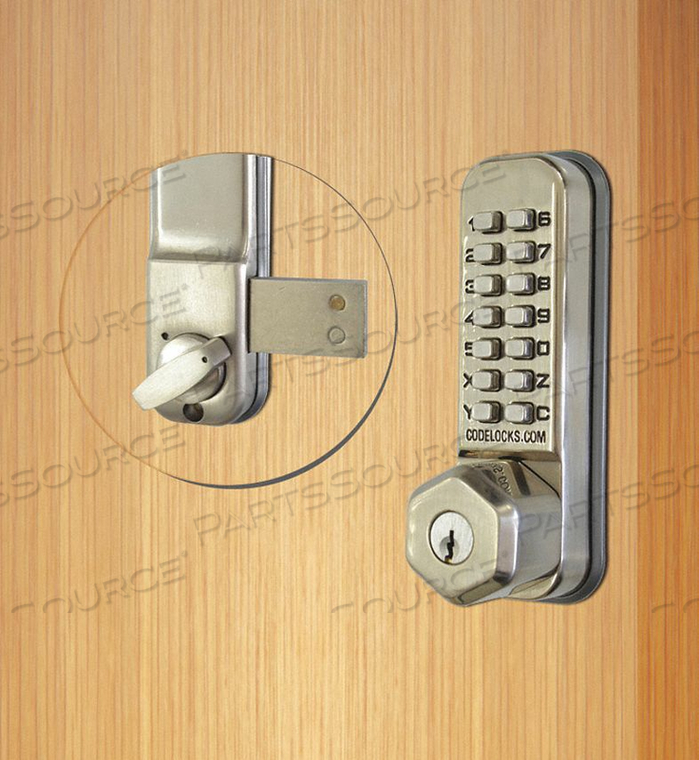 MECHANICAL LOCKSET STAINLESS STEEL KNOB by Codelocks MECHANICAL LOCKSET STAINLESS STEEL KNOB by Codelocks