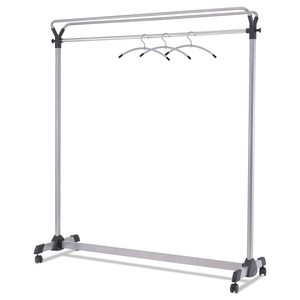 LARGE CAPACITY GARMENT RACK, 63.5W X 21.25D X 67.5H, BLACK/SILVER by Alba