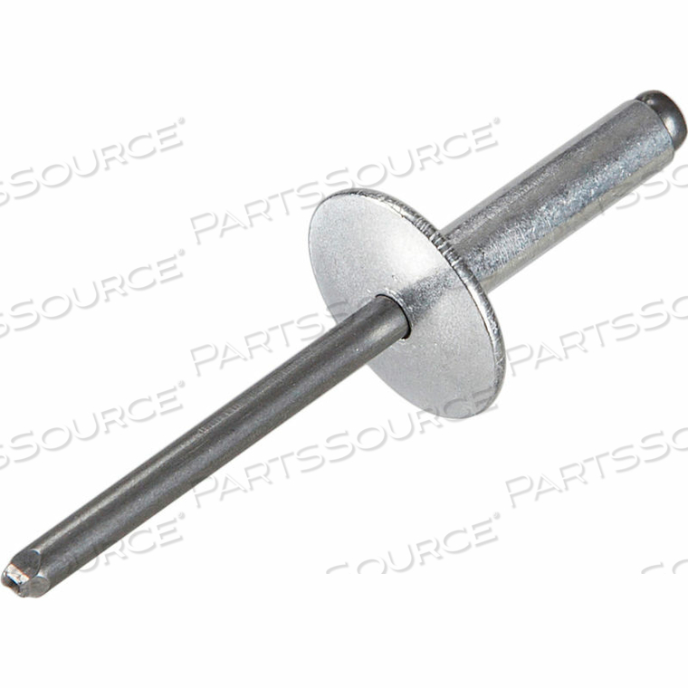 POP BLIND RIVET - 1/8 X 4-2 - LARGE FLANGE HEAD - UP TO 1/8" GRIP - STAINLESS STEEL - PKG OF 500 