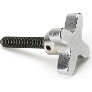 HAND KNOB SCREWS - ALUMINUM FOUR PRONG HANDLE - 1/2-13 THREAD - 3" THREAD LENGTH by Morton Machine Works